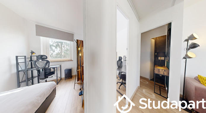 Chambre - 9 m² - 1 pièce