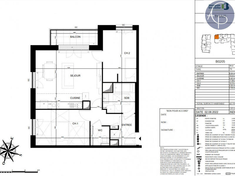 Appartement - 79 m² - 4 pièces