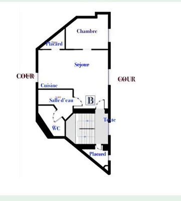 Appartement - 24 m² - 2 pièces