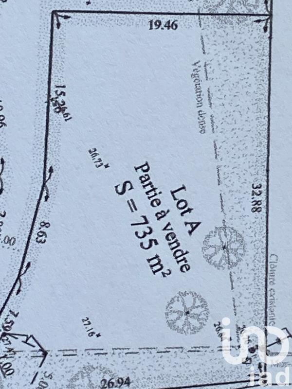 Terrain - 735 m²