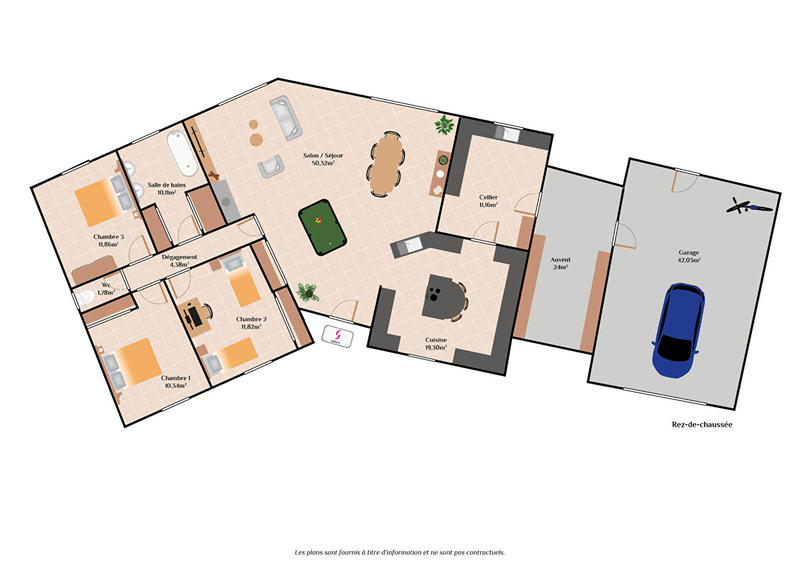 Maison - 131 m² - 5 pièces