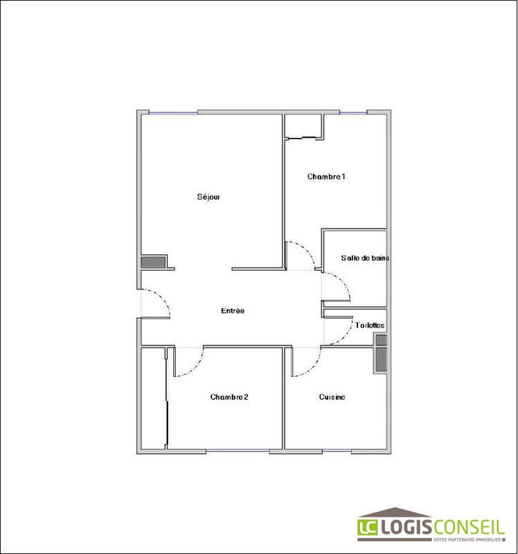 Appartement - 56 m² - 3 pièces