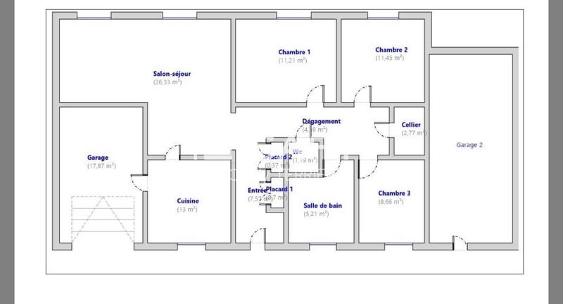 Maison - 93 m² - 4 pièces