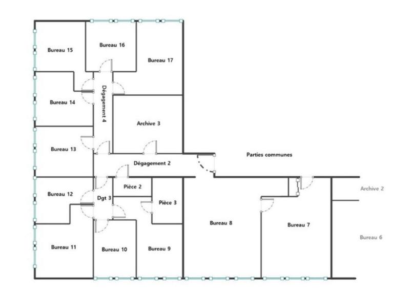 Bureau - 421 m² - 22 pièces