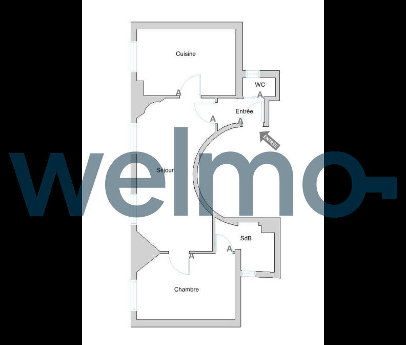 Appartement - 34 m² - 3 pièces