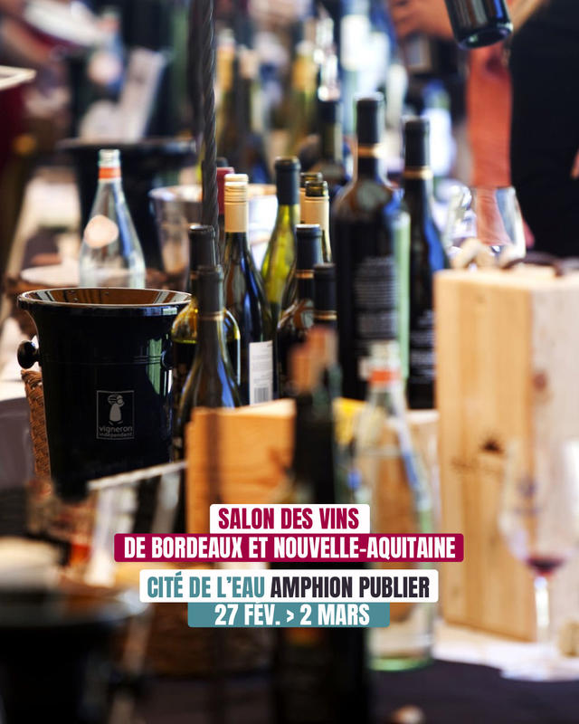 31ème Salon des Vins de Bordeaux et Nouvelle-Aquitaine à Amphion Publier