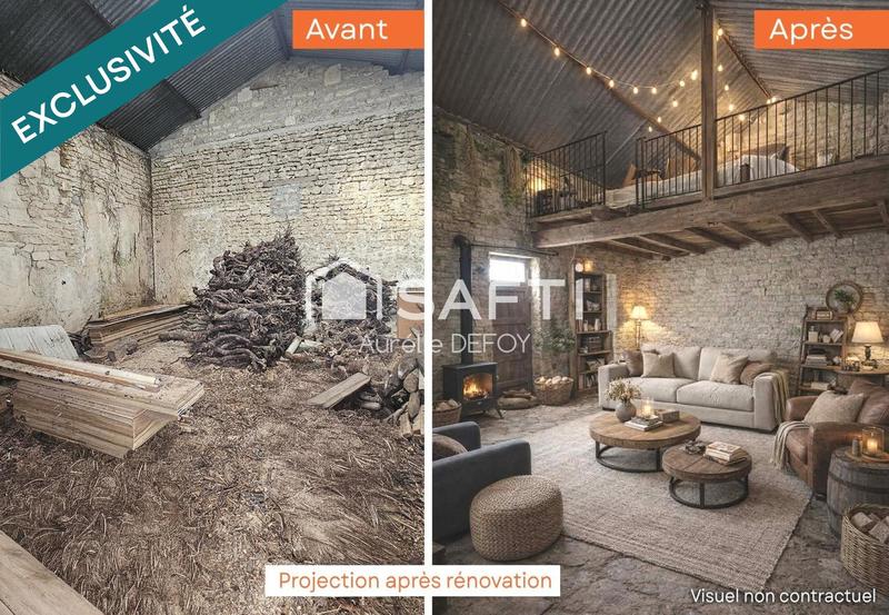 Ferme - 70 m² - 2 pièces