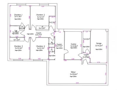 Maison - 116 m² - 5 pièces