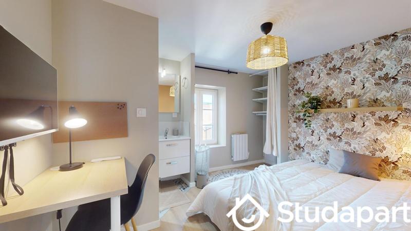 Chambre - 9 m² - 1 pièce