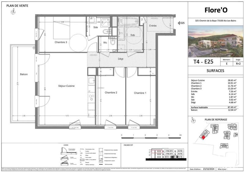 Appartement - 87 m² - 4 pièces