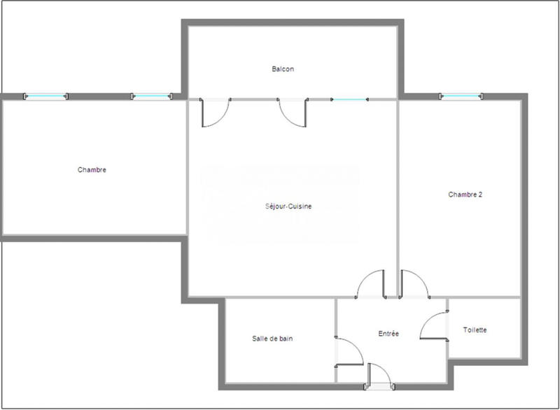 Appartement - 52 m² - 3 pièces