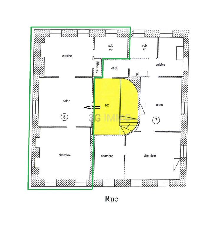 Appartement - 59 m² - 2 pièces