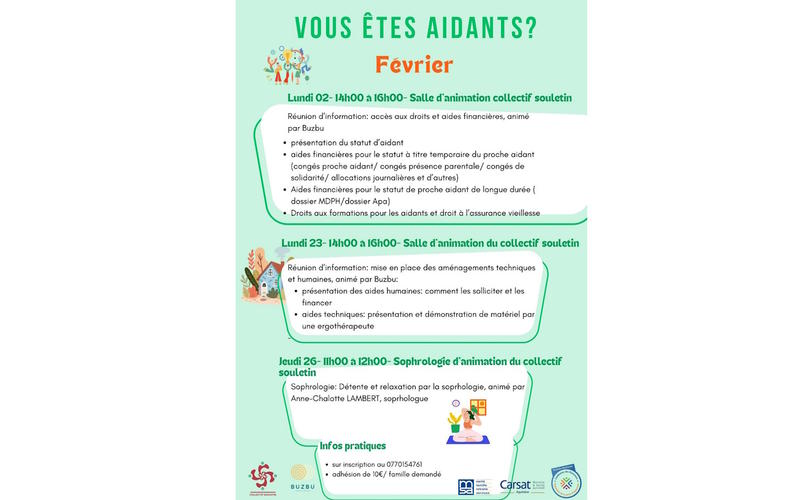 Atelier des aidants : réunion d'information