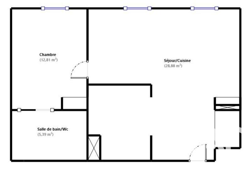 Appartement - 47 m² - 2 pièces