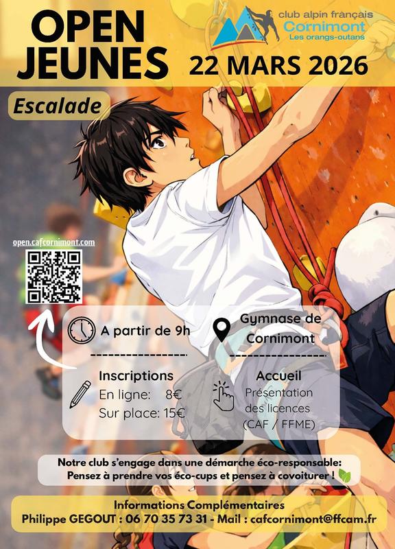 Open d'escalade jeunes