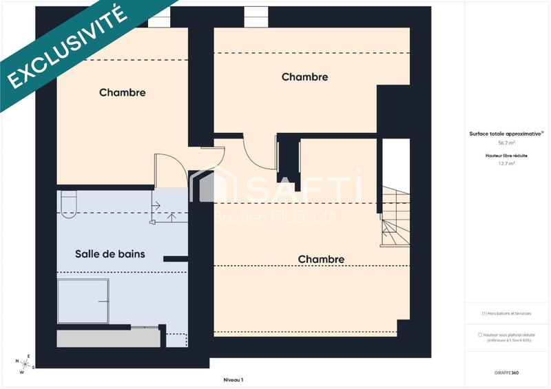 Maison - 107 m² - 4 pièces