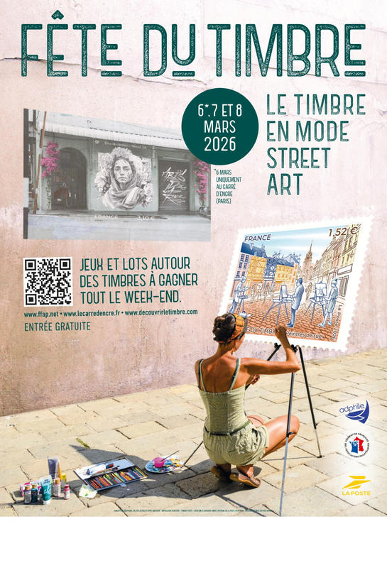 Fête du Timbre 2026 - le timbre et les Arts de la rue