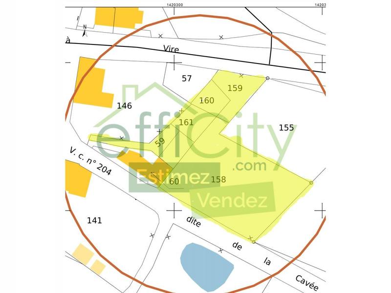 Terrain constructible - 1 518 m²