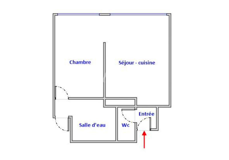 Appartement - 37 m² - 2 pièces