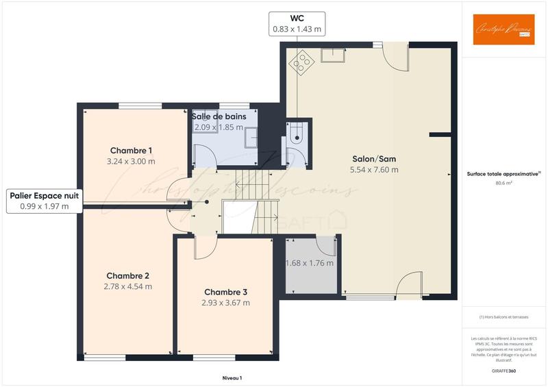 Maison - 85 m² - 5 pièces