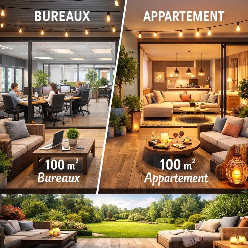 Bureau - 200 m² - 10 pièces