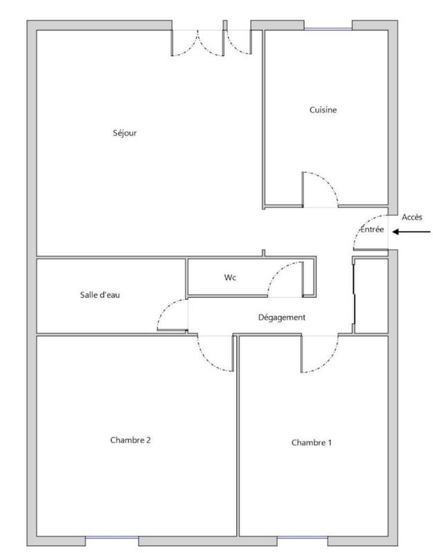 Appartement - 73 m² - 3 pièces