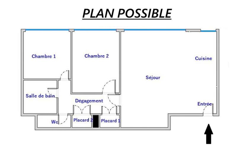 Appartement - 70 m² - 3 pièces