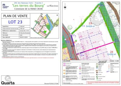 Terrain constructible - 528 m²