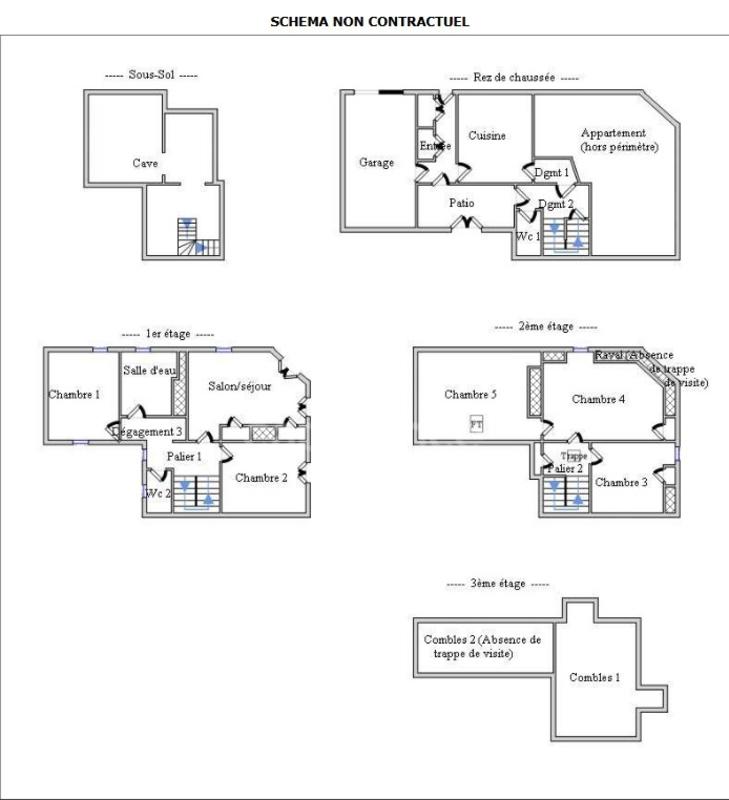 Appartement - 150 m² - 7 pièces