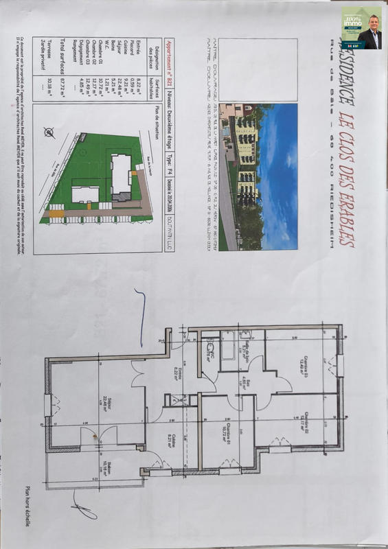 Appartement - 88 m² - 4 pièces
