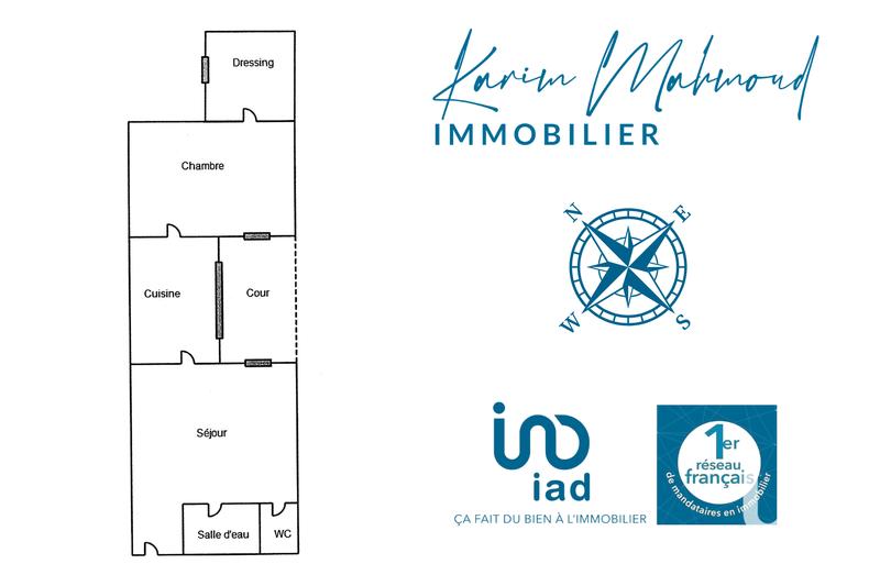 Appartement - 38 m² - 2 pièces