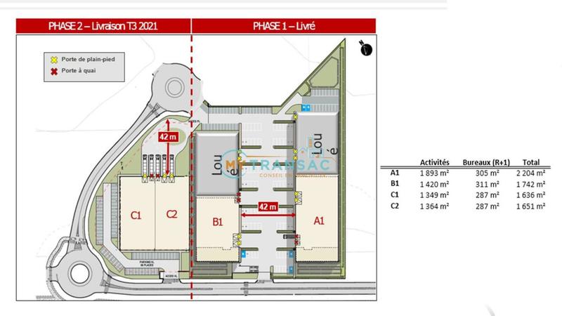 Local d'activités - 3 287 m²