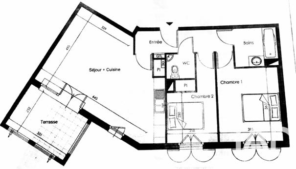 Appartement - 63 m² - 3 pièces