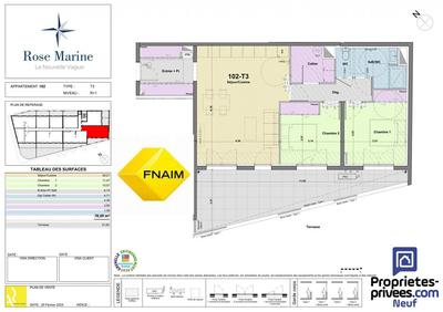 Appartement - 71 m² - 3 pièces