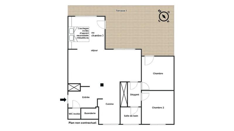 Appartement - 83 m² - 3 pièces