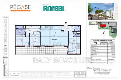 Appartement - 84 m² - 4 pièces