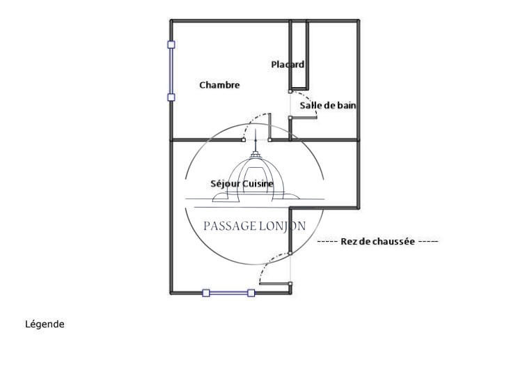 Appartement - 30 m² - 2 pièces