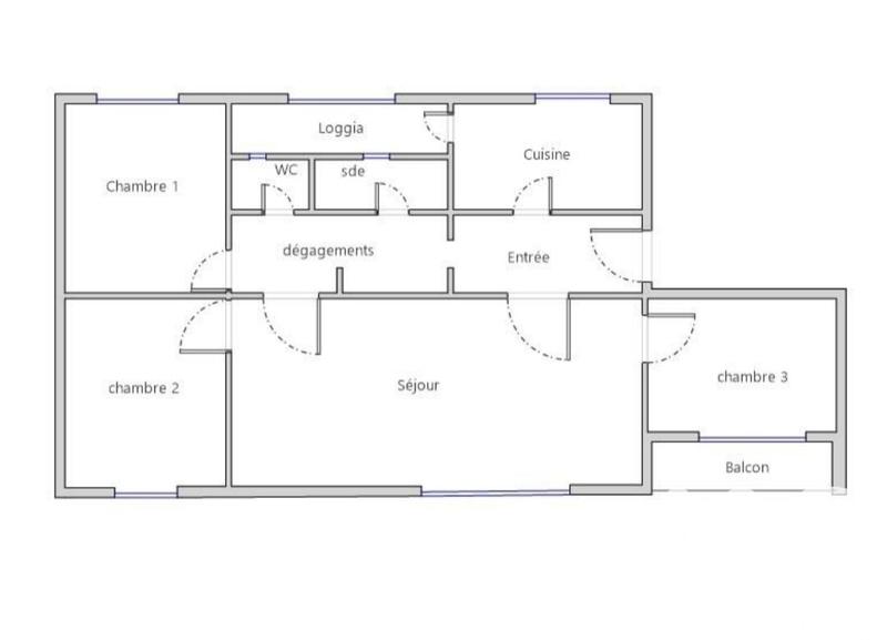 Appartement - 62 m² - 4 pièces