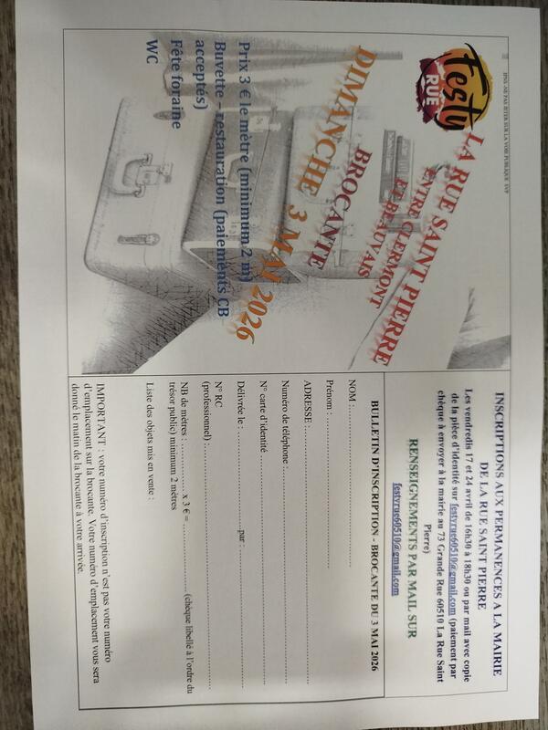 Brocante - fête du village