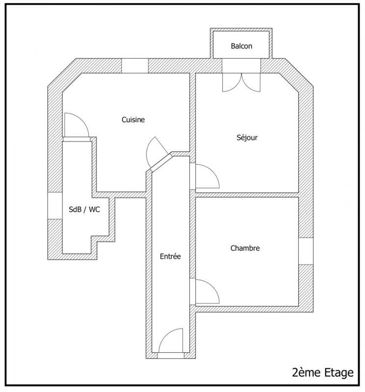 Appartement - 55 m² - 2 pièces