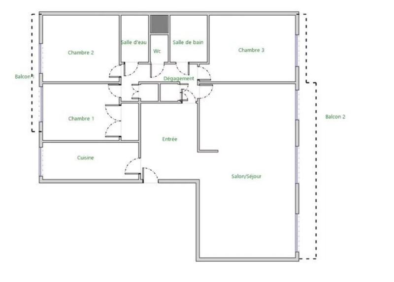 Appartement - 113 m² - 5 pièces