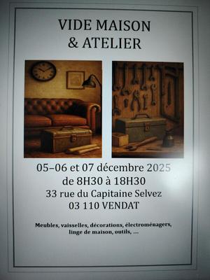 Vide maison - atelier