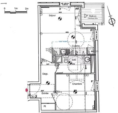 Appartement - 42 m² - 2 pièces