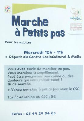 Marche à petits pas