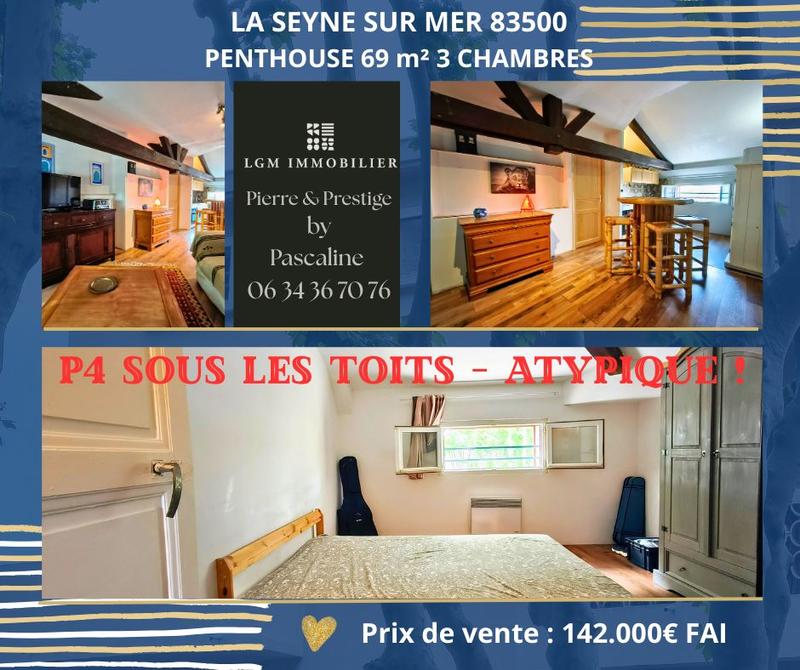 Penthouse - 69 m² - 4 pièces