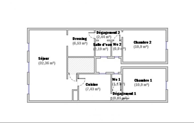 Appartement - 76 m² - 4 pièces