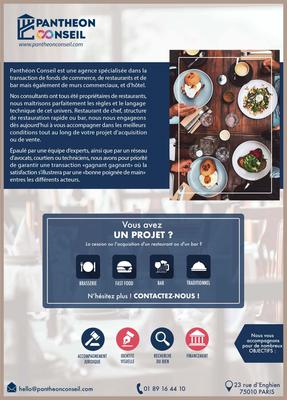 Fonds de commerce - Hôtellerie / Restauration - 30 m²