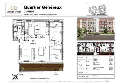 Appartement - 79 m² - 4 pièces