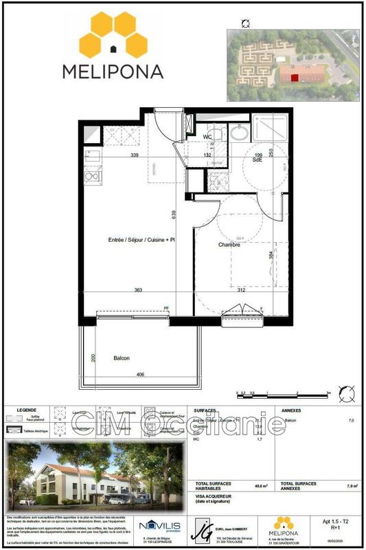 Appartement - 41 m² - 2 pièces