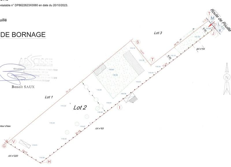 Terrain constructible - 2 552 m²